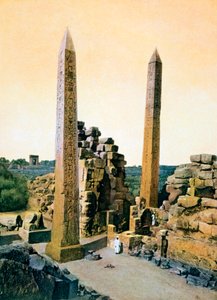 Obelisco de la Reina Hatshepsut, Templo de Amón, Karnak, Luxor, Egipto, siglo XX