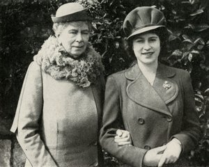 Reina María con la Princesa Isabel