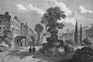 Queen Square, Bloomsbury, Londres, 1810 1878 de Unbekannt