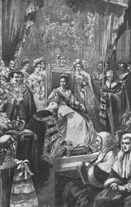 Primer Parlamento de la Reina Victoria: La ceremonia de apertura, 20 de noviembre de 1837, 1901 de Unbekannt