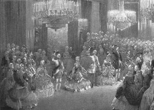 Baile de disfraces georgiano de la Reina Victoria en el Palacio de Buckingham, 6 de enero de 1845, 1901 de Unbekannt
