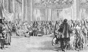 Baile de disfraces de restauración de la Reina Victoria en el Palacio de Buckingham, 6 de junio de 1845, 1901 de Unbekannt