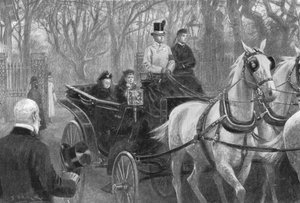 Último paseo de la Reina Victoria, Osborne, 15 de enero de 1901 de Unbekannt