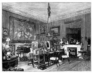 Sala de estar privada de la Reina Victoria, Osborne House, Isla de Wight de Unbekannt
