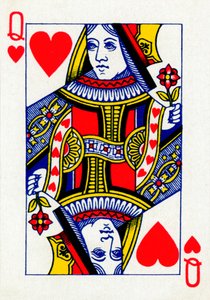 Reina de Corazones de una baraja de cartas de Goodall & Son Ltd., c1940 de Unbekannt