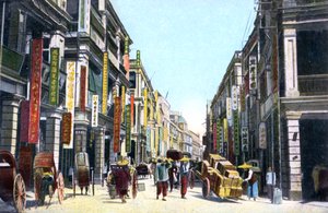 Queens Road Central, Hong Kong, China, c1900s de Unbekannt