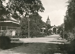La Torre de Reloj de la Reina, el Palacio, Mandalay de Unbekannt