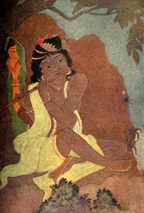 Radha y Krishna, 1920 de Unbekannt