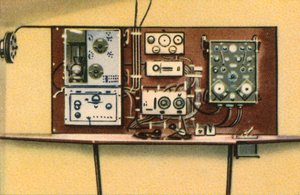 Sala de radio a bordo del hidroavión Dornier, años 1920, 1932