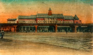 Estación de tren, Yokohama, siglo XX