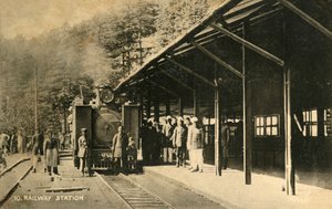 Estación de tren, c. 1918-c. 1939 de Unbekannt