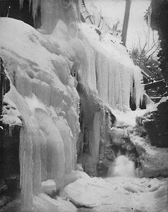 Cataratas del Arco Iris en Invierno, Watkins Glen, Nueva York, c1897 de Unbekannt
