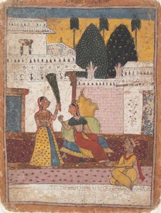 Ramkali Ragini: Página de una Serie Dispersa Ragamala Guirnalda de Modos Musicales de Unbekannt