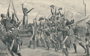 Soldados de Rampon tomando el juramento de nunca rendirse, 1796