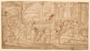 El rapto de las sabinas, 1700s de Unbekannt