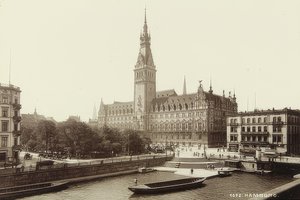 Ayuntamiento de Hamburgo. Hacia 1900 de Unbekannt