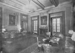 Sala de recepción para la visita del Rey Víctor Manuel III y la Reina Elena de Italia a El Cairo, c1933 de Unbekannt
