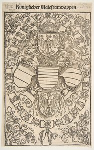 Recto: Escudo de Armas de Maximiliano I como Rey de los Romanos, verso: Escudo de Armas de Florian de Unbekannt