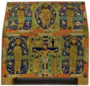Relicario, esmalte champlevé sobre cobre, siglo XIII, 1931 de Unbekannt