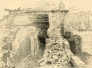 Restos de la Capilla de San Tomás, Puente de Londres, c1872 de Unbekannt