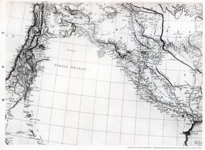 Mapa de Rennell del desierto sirio, fechado en 1809, publicado en 1831 de Unbekannt