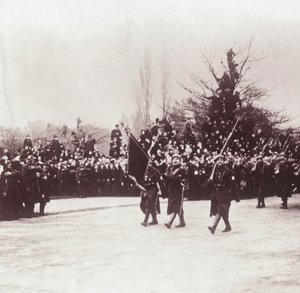 Regreso de los belgas a Lieja, Bélgica, c1914-c1918 de Unbekannt