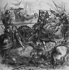 Ricardo III en Bosworth, 22 de agosto de 1485, c1880 de Unbekannt