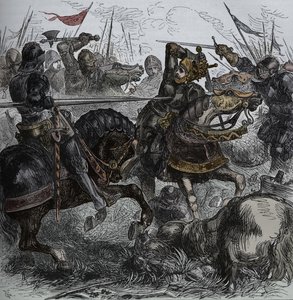 Ricardo III en Bosworth, 22 de agosto de 1485, c1880 de Unbekannt