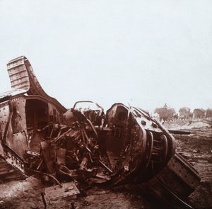 Tanque abierto, Champagne, norte de Francia, c1914-c1918 de Unbekannt