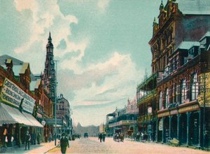 Calle Rissik, Johannesburgo, c1908 de Unbekannt
