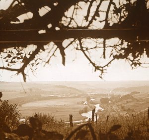 Río Mosa visto desde las trincheras, Verdún, norte de Francia, c. 1914-c. 1918 de Unbekannt