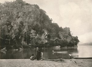 Escena del río - El segundo desfiladero, cerca de Bhamo, 1900