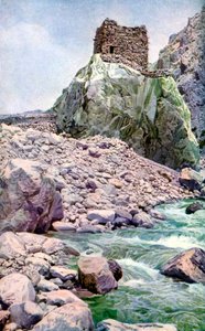 Fortaleza de roca, frontera afgana, c1924 de Unbekannt