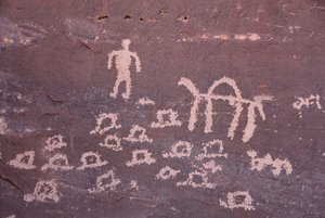 Pinturas rupestres en Inchalt, GHAT, LIBIA de Unbekannt