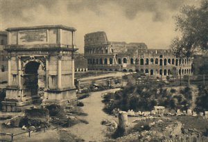Roma - Arco de Tito - El Coliseo, 1910 de Unbekannt