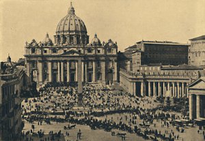 Roma - Fachada y cúpula de San Pedro
