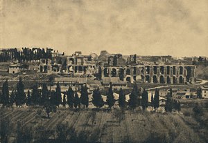 Roma - Grandes restos de las subestructuras del palacio de Septimio Severo