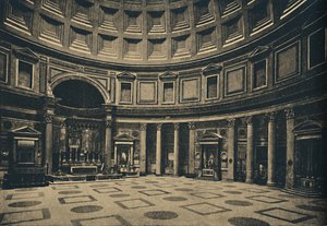 Roma - Interior del Panteón, ahora iglesia de S. Maria ad Martyres, 1910 de Unbekannt