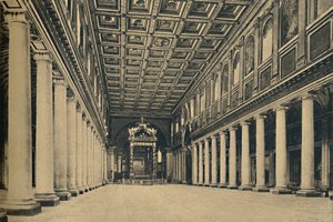 Roma - S. Maria Maggiore. Nave principal, 1910 de Unbekannt