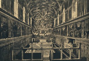 Palacio Vaticano - La Capilla Sixtina, fundada por Sixto IV en 1483, 1910
