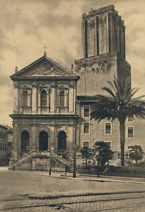 Roma - Via Nazionale. Iglesia de Santa Catalina y la Torre de las Milicias, 1910 de Unbekannt