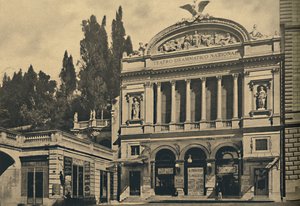 Roma - Via Nazionale. Teatro Dramático Nacional y Villa Colonna, 1910