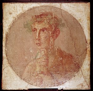 Retrato romano de un joven, Pompeya, Italia de Unbekannt