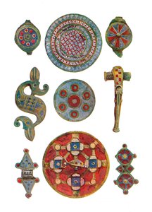 Ornamentos Esmaltados Romano-Británicos Museo Británico, siglo I-II, 1902 de Unbekannt