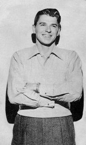 Ronald Reagan, actor estadounidense, estrella de cine y político, siglo XX