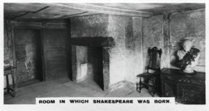 Habitación en la que nació Shakespeare, c1920s de Unbekannt