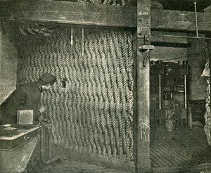 Pantalla de cuerda utilizada para protección mientras se presiona algodón explosivo, 1901 de Unbekannt