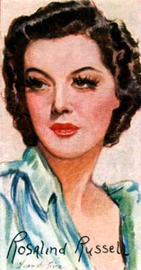 Rosalind Russell, 1907-1976, actriz estadounidense de cine y teatro, siglo XX