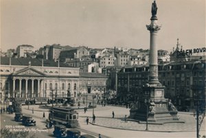 Plaza Rossio, Lisboa, Portugal, 1936 de Unbekannt