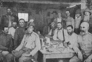 Roughing It By The Modder River: El comedor de oficiales de los 3rd Grenadier Guards, 1902 de Unbekannt